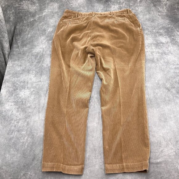 Polo Ralph Lauren Pants Men‎ 38W x 30L Brown Corduroy Cotton Chino Classic VTG - Picture 11 of 13
